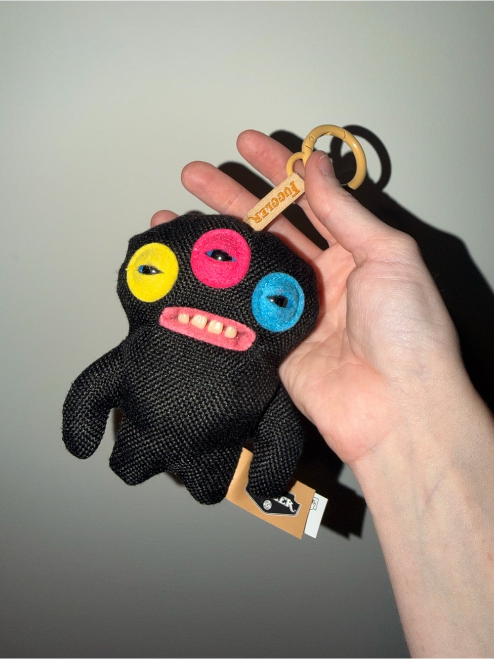 Black Multi-Eye Fuggler Charm Keychain